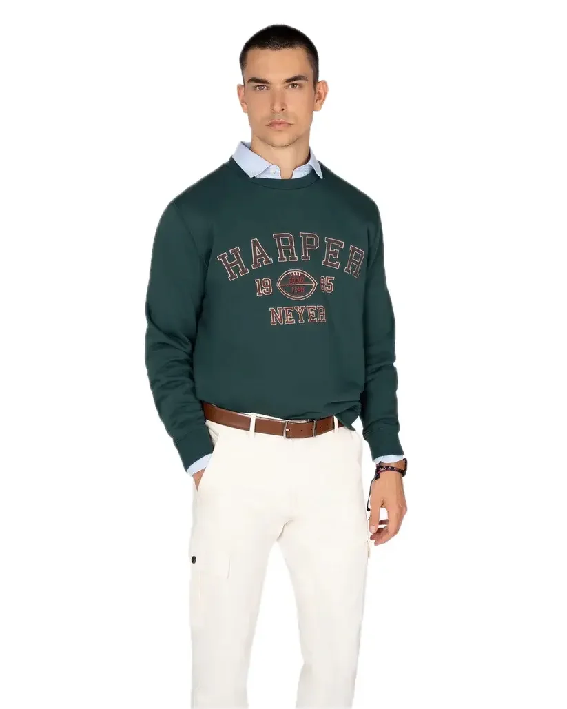 Harper and neyer men's sweatshirt 404125002 bottle green