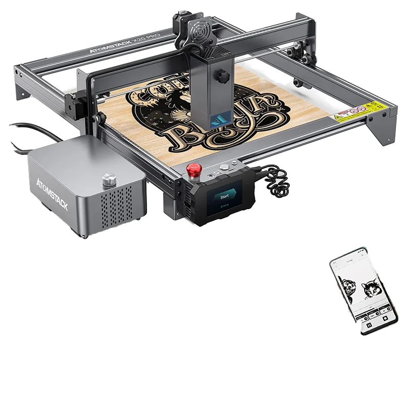 

2025 ATOMSTACK S20 PRO 130W Diode Laser Engraving Machine Portable 400mm*400mm Large Working Area for CNC Wood Jewelry Metal DXF