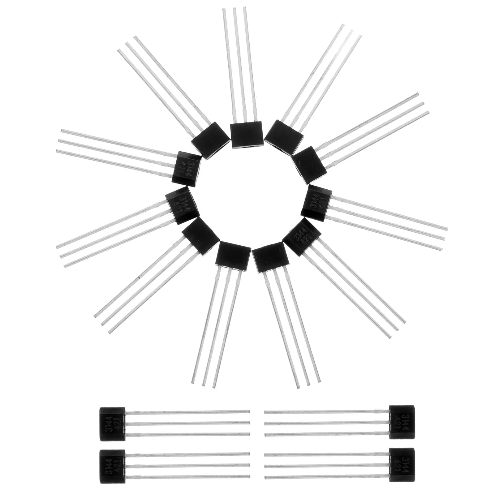 

15pcs Effect Sensor High Precision Measurement Alloy Transistors Assortment Kit Replacement Hall Effect Sensor Current Solution