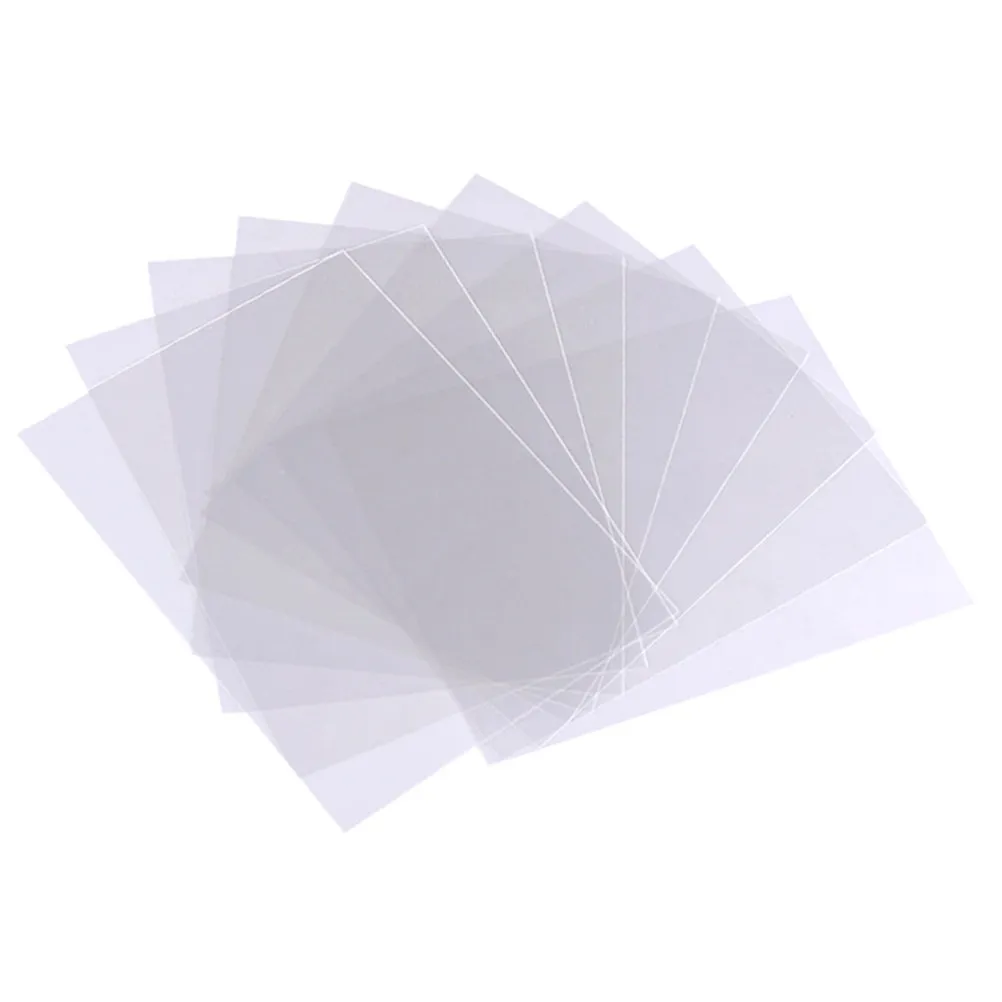 10 Uds. de láminas transparentes de plástico PET, resistentes al calor, lisas, para cajas de regalo, ventanas, embalaje, manualidades, película transparente para cajas