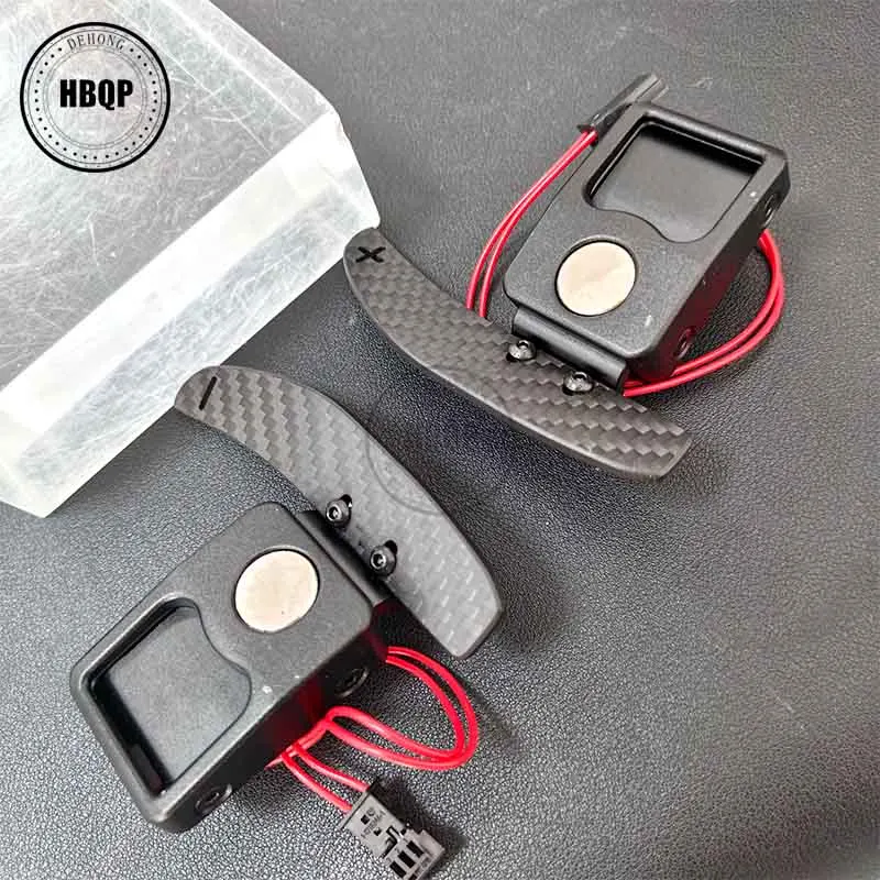 For BMW E90 E91 E92 E93 M3 X5M X6M E series chassis steering wheel modification carbon fiber magnetic shift paddles