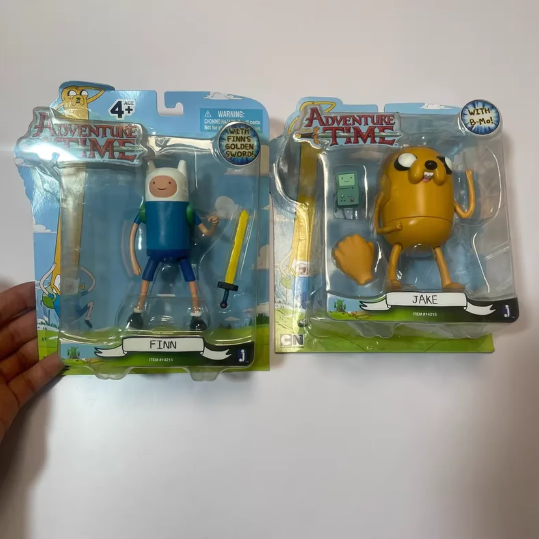

Authentic Jazwares Adventure Time Articulated Figures - Finn, Jake & BMO, Collectible Action Dolls & Display Figurines