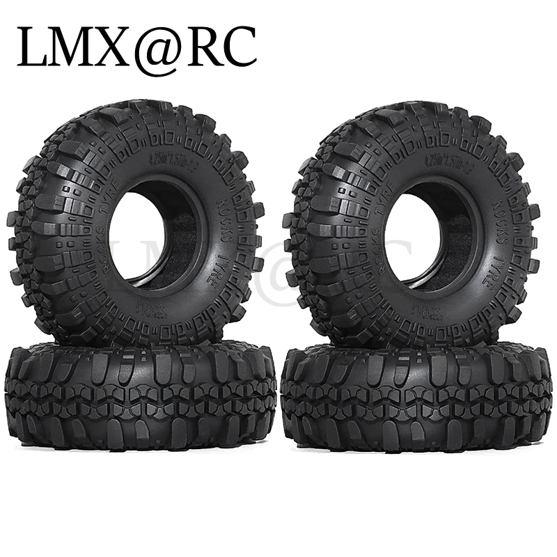 4PCS 108mm 1.9" Rubber Tire Wheel Tyre for 1/10 RC Crawler Car Axial SCX10 II III 90046 Traxxas TRX4 RC4WD D90 Redcat MST