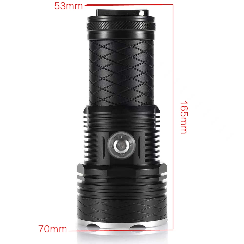 4*XHP70.2 Professional Underwater Highlight Photography Video Light LED Diving Flashlight 200M Waterproof Tactical Torch