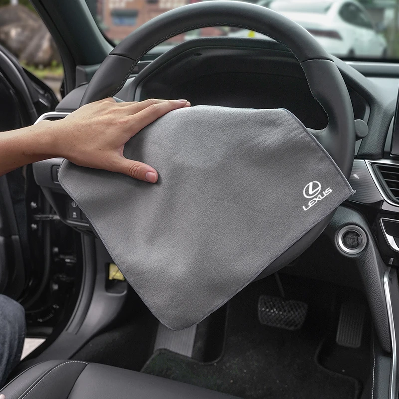 

Car Sticker For Lexus LS LC RZ IS350 ES300 GS350 CT200h GX460 LX570 RX500h Car Microfiber Cleaning Towel Wipe Drying Cloth Clean