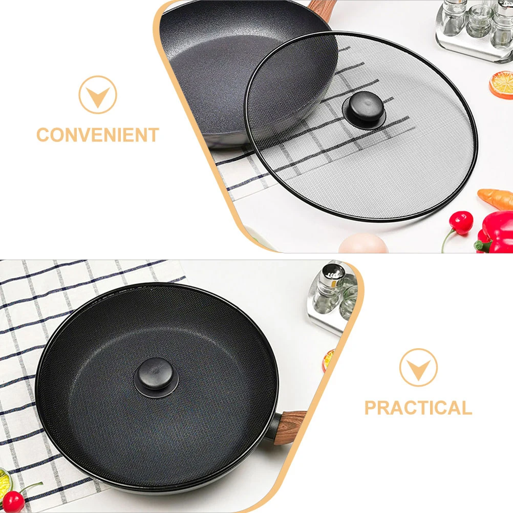 

4 Pcs Oil Splash Mesh Cover Grease Splatter Guard for Stove Frying Fat Screen Stainless Steel Kitchen Cooking