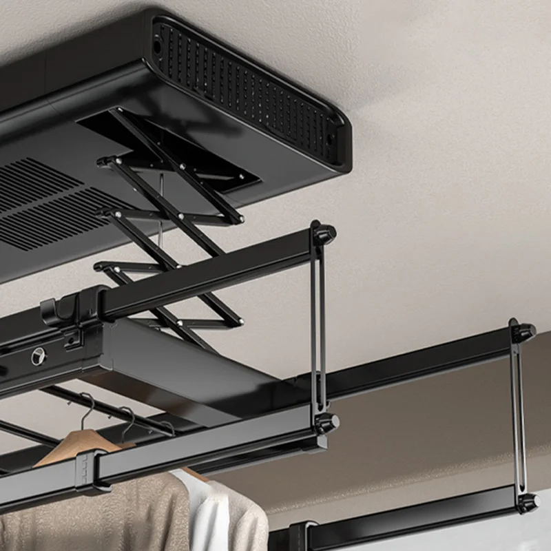 Smart Electric Clothes Drying Rack with LED Lighting Adjustable Drying Time for Indoor and Balcony Use view 5