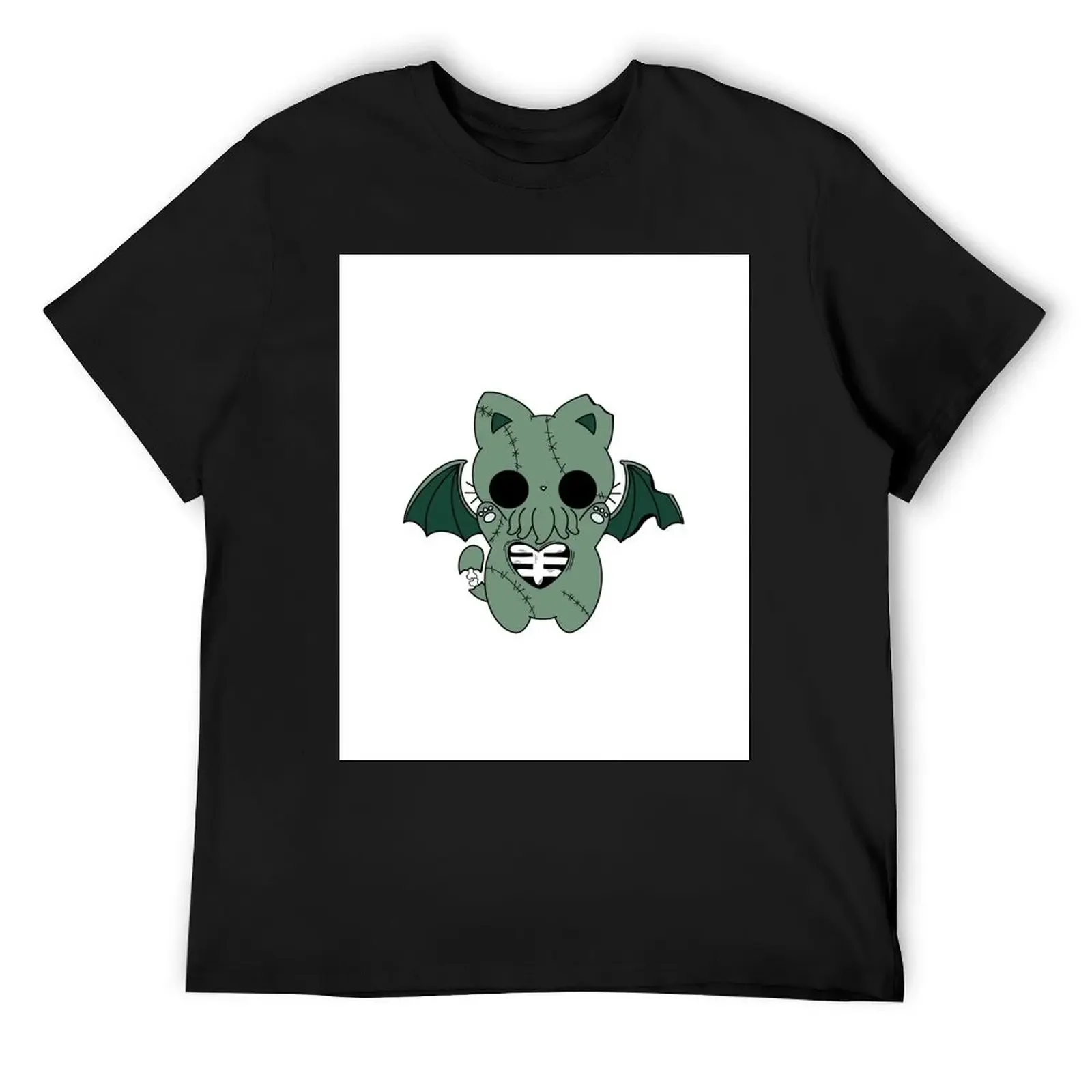 

Cathulu with a skeleton heart T-Shirt Luxury man vintage t shirts luxury t-shirt mens funny t shirts