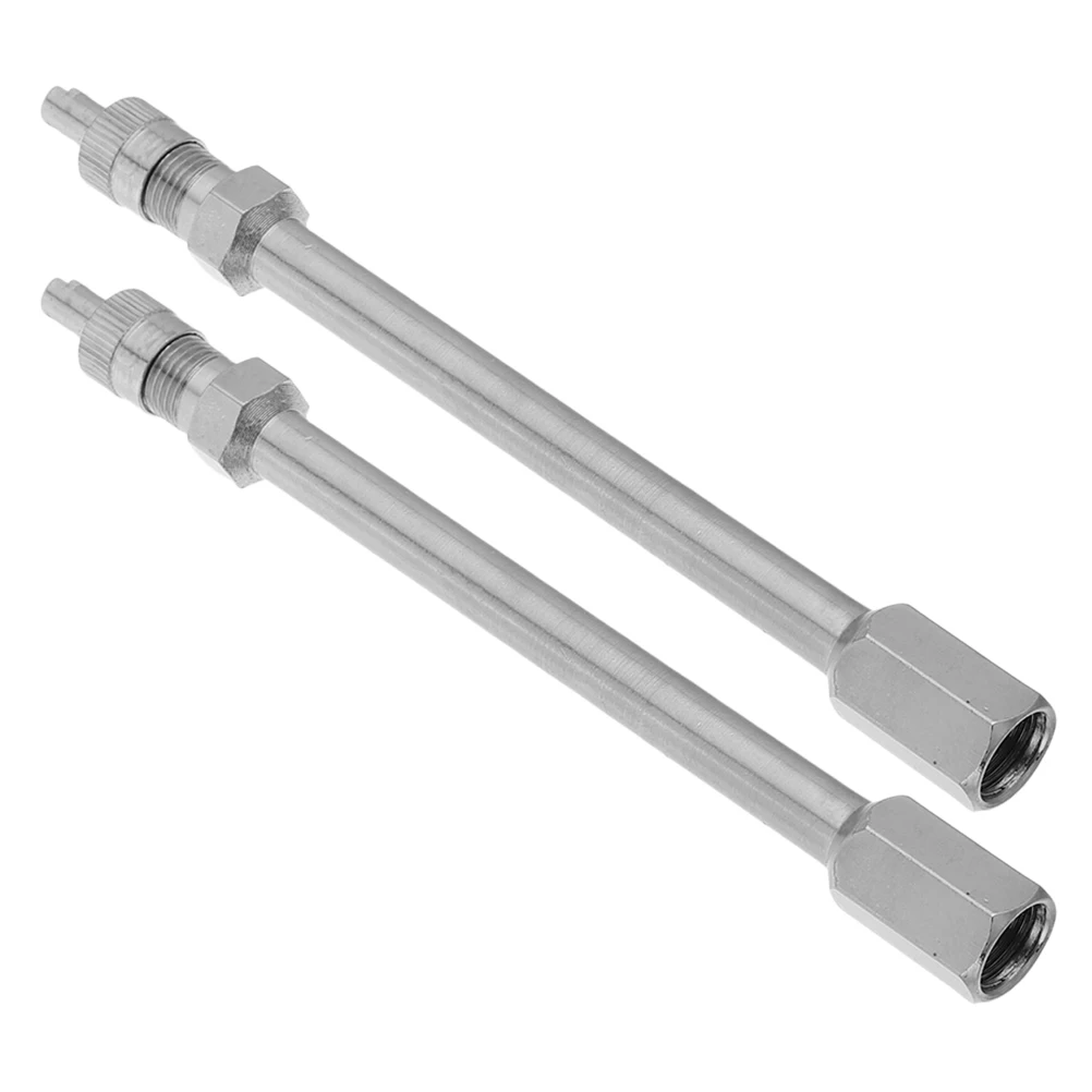 

2pcs Tire Valve Extenders Durable Metal Extension Rods for Cars Trucks Bikes Efficient Inflation Tool Tire Maintenance Repair