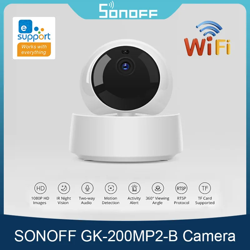 SONOFF GK-200MP2-B 1080P HD Mini Wifi Camera Smart Wireless IP Camera 360 IR Night Vision Baby Monitor Surveillance Cameras