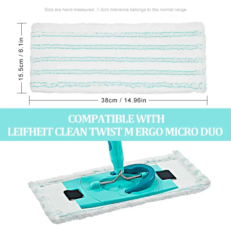 Mop Cloth Replacement Cleaning Pad for Leifheit,Floor Washer Wipes, Dust Cloth, Home Cleaning Supplies