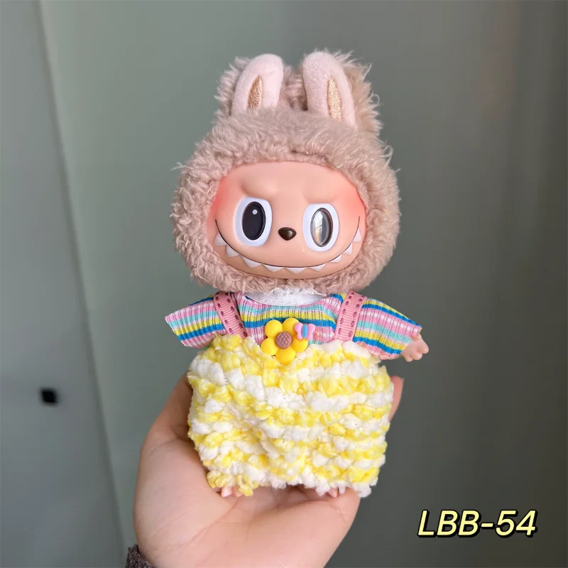 

Подходит для Labubu V1 V2 V317 см, комплект одежды для куклы, новый мультфильм, подходит для одежды Labubu, одежда, футболка, милые аксессуары, подарок