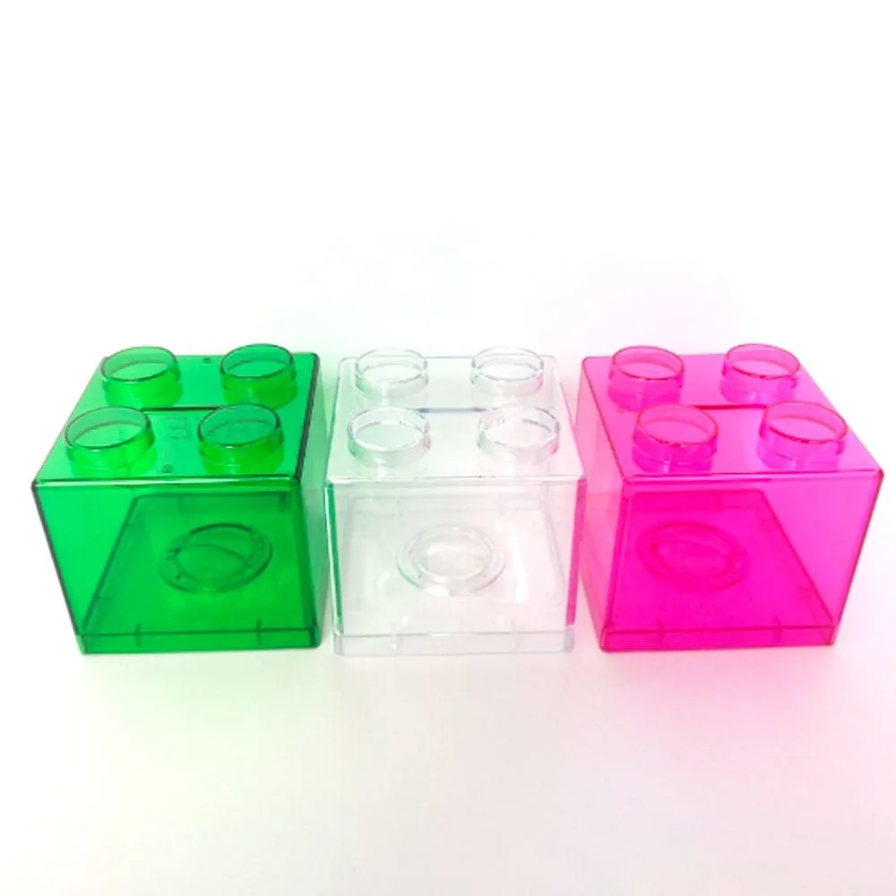 Colorful  Piggy Bank  Gift Change Box Cash Storage Box Building Block Coin Box Coin Bank Money Saving Box