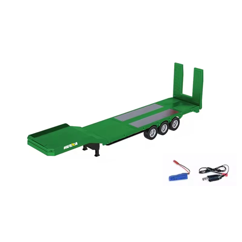 Huina 1501 RC Auto 770S RC Legering Tractor Truck 1/18 19CH 2.4G Techniek Trailer Truck met Licht en Geluid Speelgoed voor Jongens Geschenken