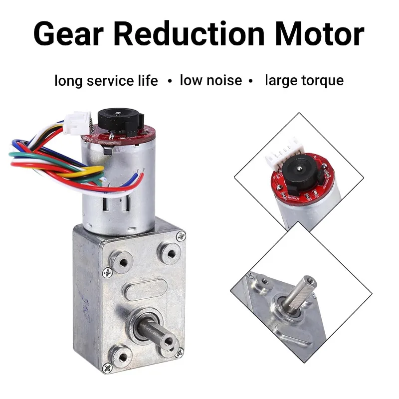JGY370 met Encoder DC 6V 12V 24V Reductiemotor Sterke zelfsluitende verstelbare snelheid Micro-vertragingsmotor 6 ~ 150 RPM