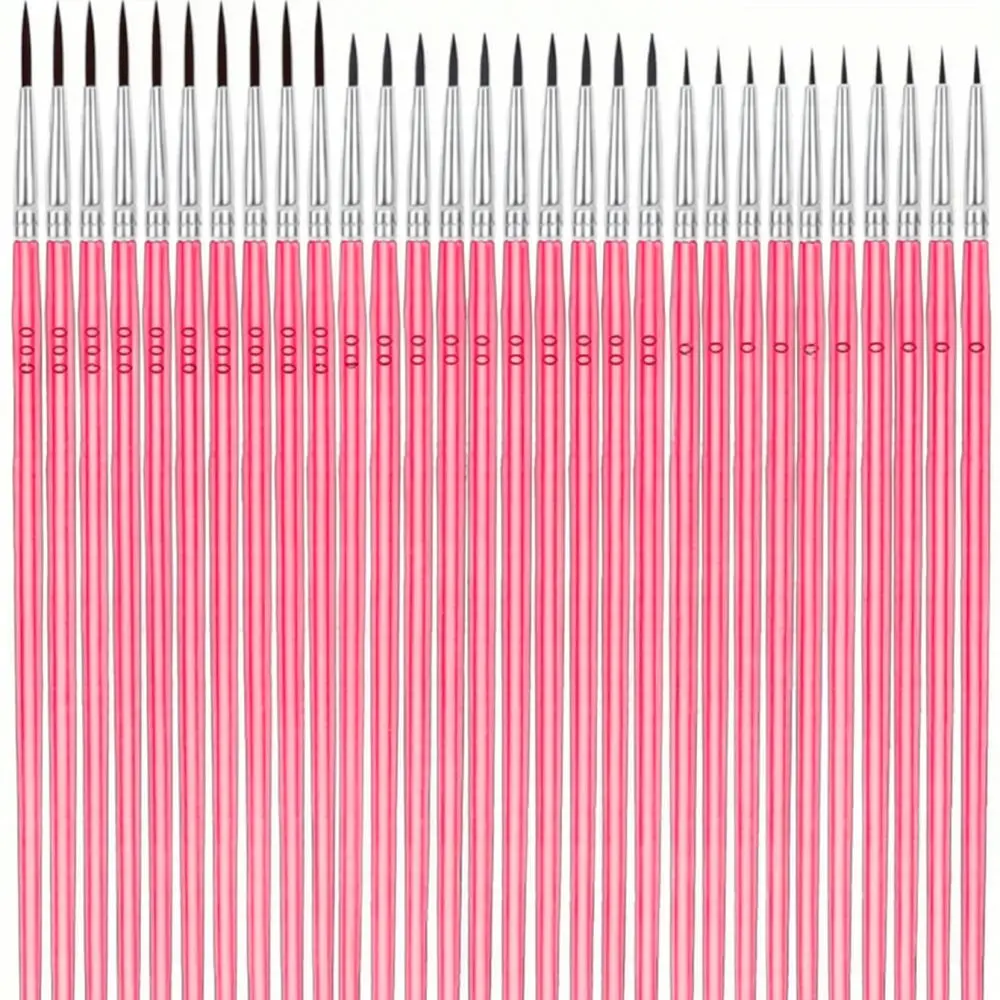 Nylon Detail Paint Brush Set Fine Tip Liner For Micro Miniature Modeling Art Crafting Professional Painting Tools