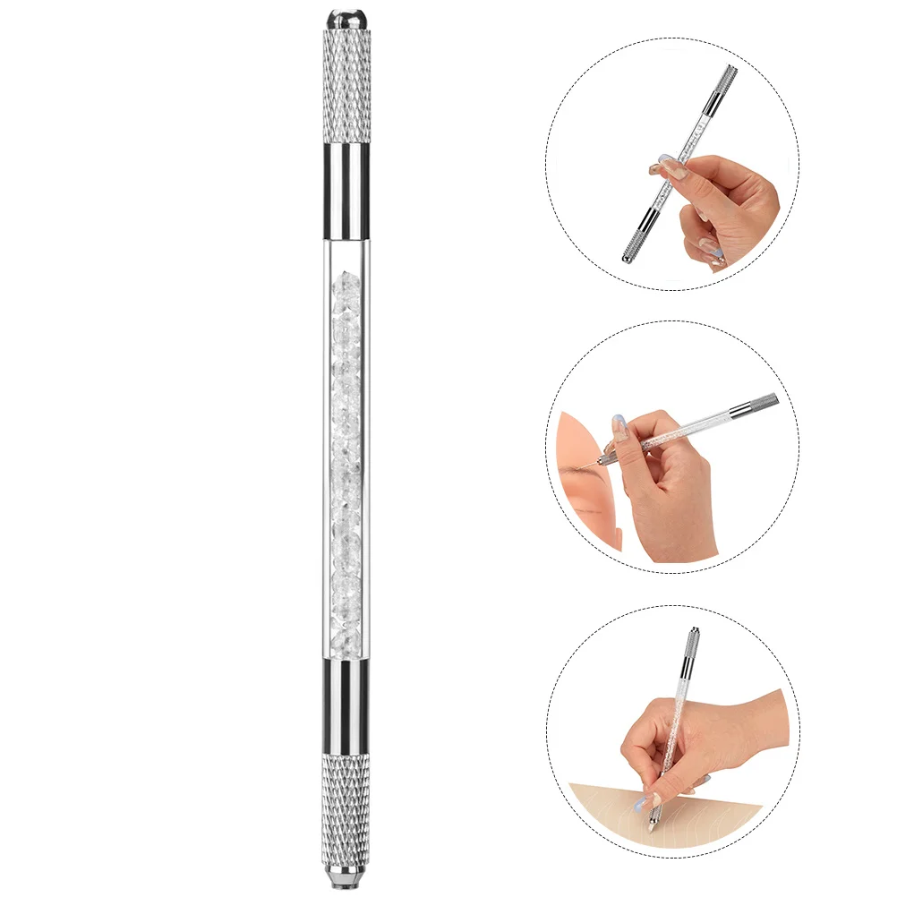 1 قطعة Microblading القلم الاكريليك الحاجب الوشم أداة قابلة لإعادة الاستخدام دليل إبرة حامل لأدوات Microblading الحاجب #1