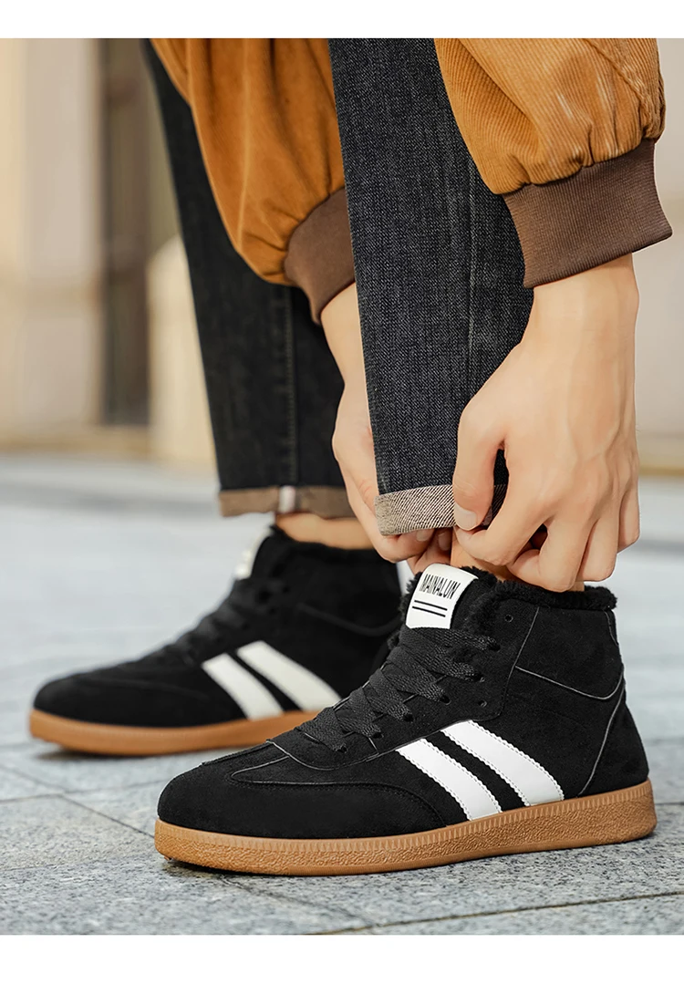 Hohe Schneestiefel, hohe, isolierte Boardschuhe, Winter-Wärmeisolierung, stilvolle, sportliche Freizeitschuhe für Herren, bequem und – Detail 17