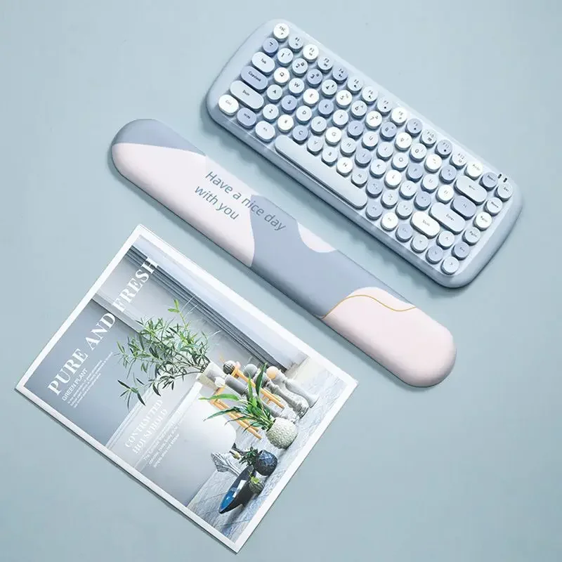 Silicone Mouse Pad With Keyboard Wrist Rest Set Nonslip Ergonomic Hand Support Mice Mat 3D Mousepad For Game Laptop Office Work - view 3