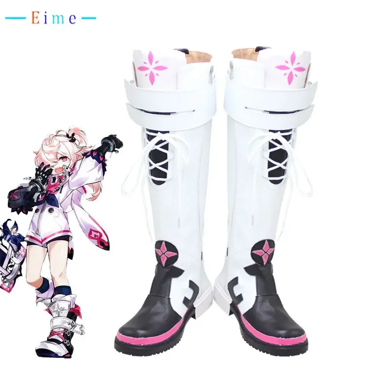 

Laby Cosplay Shoes Game ELSWORD Cosplay Prop Halloween Carnival Boots PU Leather Shoes Custom Made