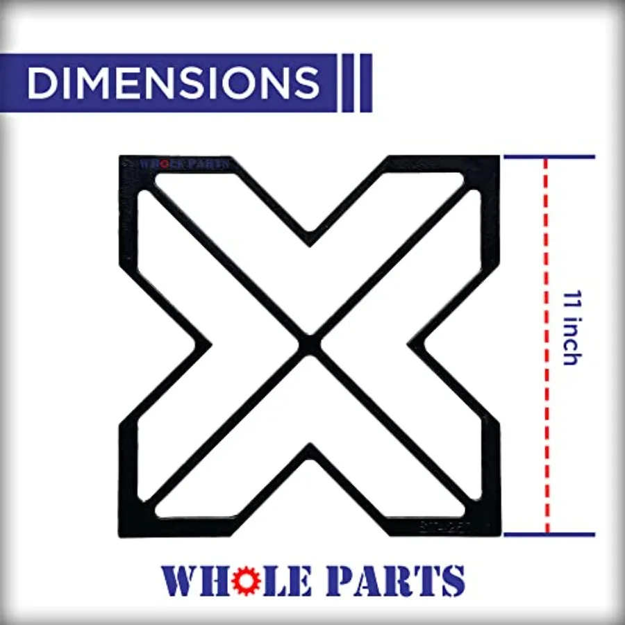 Whole Parts Range Burner Grate Part# WB31K10252 - Replacement and Compatible with Some GE Ranges - 2 Yr Warranty