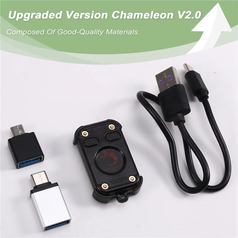 Chameleon Ultra V2.0 إعادة تشغيل قارئ الشرائح الذكية RFID محاكي NFC 125Khz 13.56Mhz ناسخ فك البطاقة-VVNB
