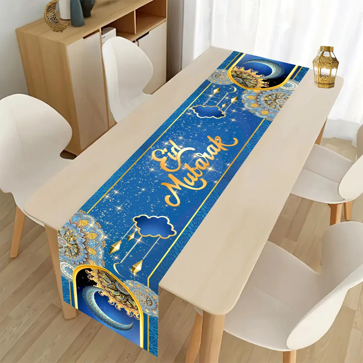 عيد مبارك مفرش طاولة رمضان مفارش المائدة رمضان كريم ديكور للمنزل 2026 حفلة إسلامية هدايا عيد الأضحى