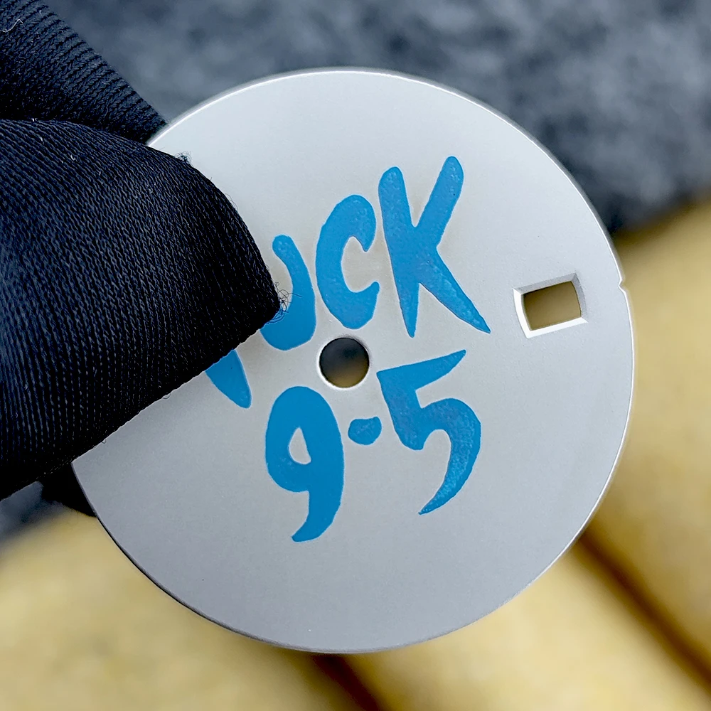 NH35 شعار مخصص الطلب ساعة رجالي 28.5 مللي متر لا مضيئة الهاتفي مناسبة ل NH35 ساعة يد تعمل بالحركة اكسسوارات