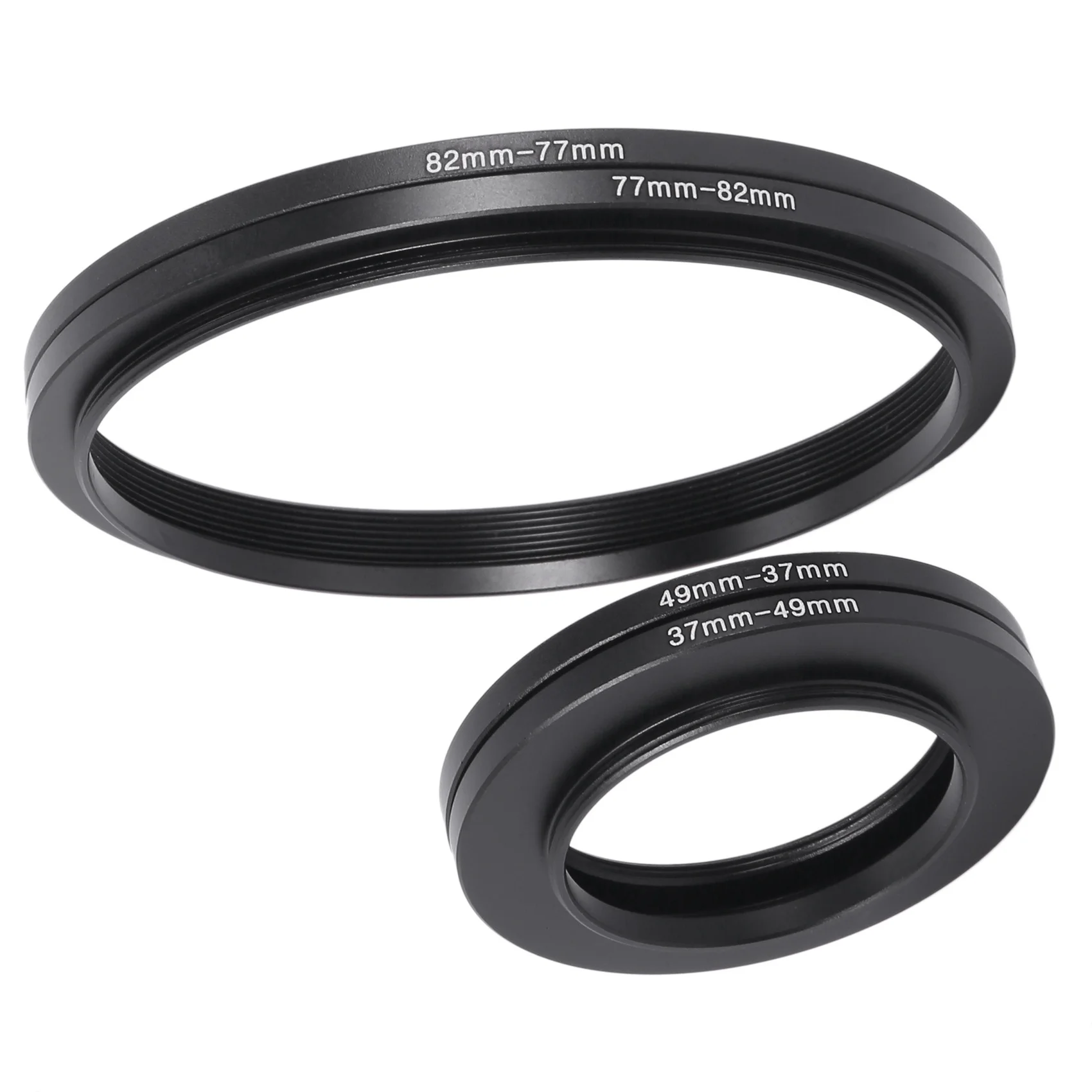 A96T 18Pcs Lens Filter Ring Adapter Step Up Down 37-82Mm Set For Canon Nikon Camera