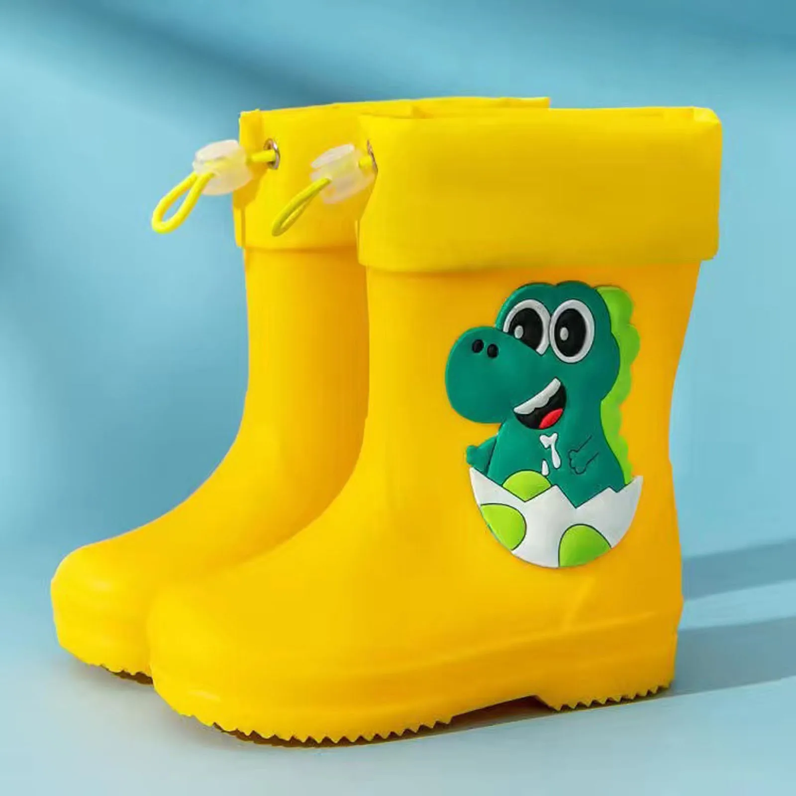 Baby Rain Boot Cartoon Children Rain Gear Outdoor Waterproof Anti-slippery Dinosaur Baby Boy Rain Shoe Резиновые Сапоги Детские