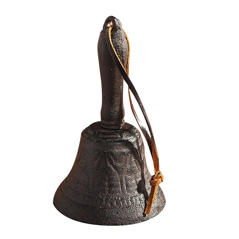 

1pc Retro Iron Bells Vintage Hand Bell for Home Office School Party Call Service Easy Clean Durability Colorfast Ornate
