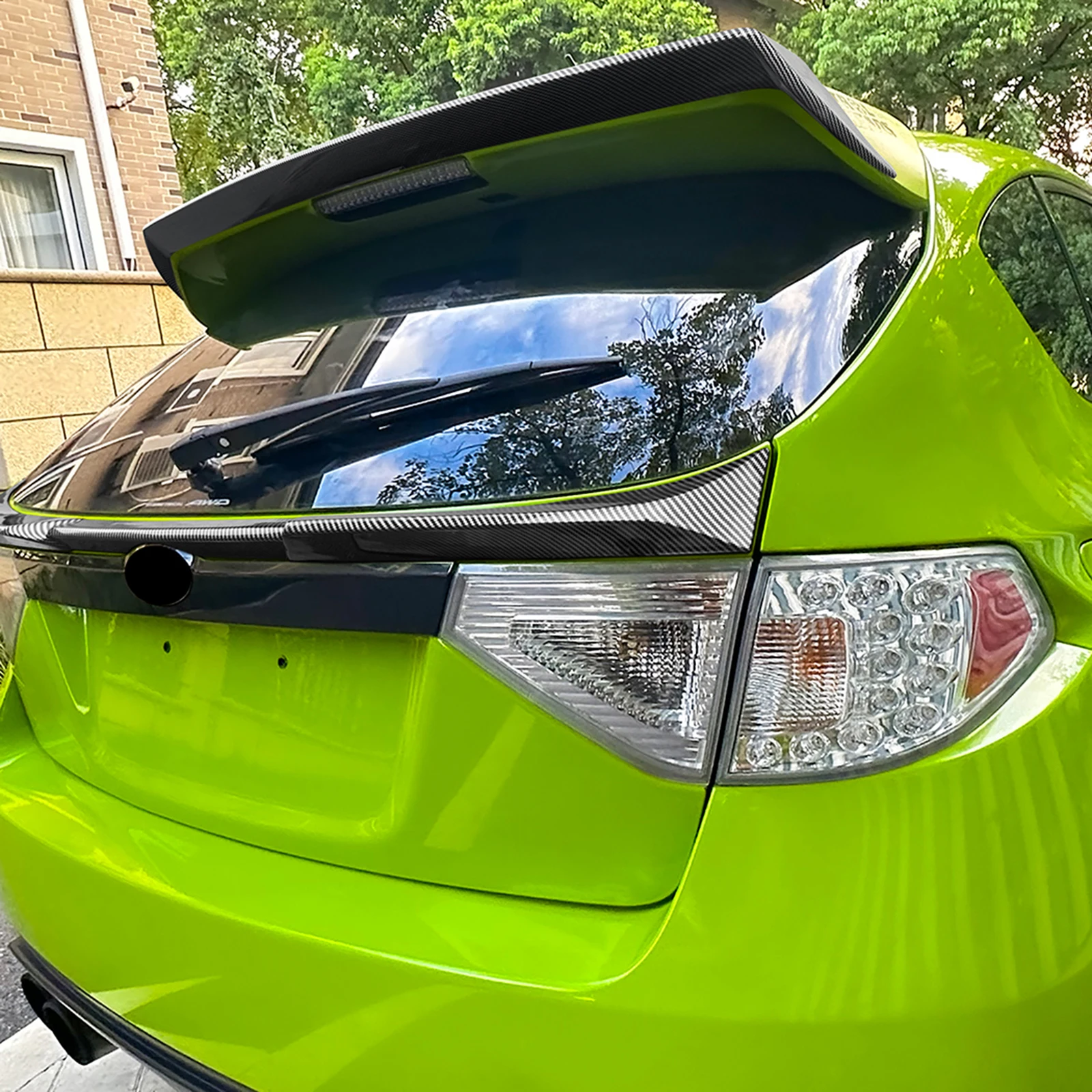 لسوبارو امبريزا GRB WRX STI 2008-2014 هاتشباك الخلفي الجذع سقف المفسد الجناح الشفاه الذيل الباب الخلفي العلوي الخائن