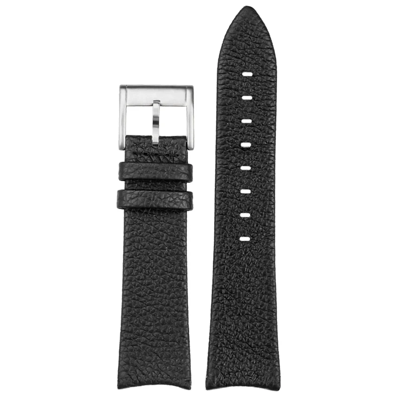 Thin curved lychee pattern watch strap for men's use in Hamilton Collection H38735751 H38755731 high-quality cowhide strap 22mm