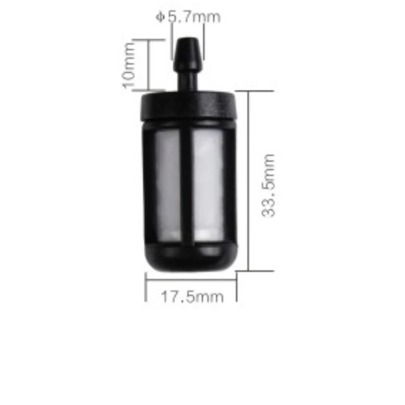 2 Stuks Brandstoffilter 2012b Brandstoffilter, Grasmaaier, Tuin Benzine Filter Compatibel Met Kettingzaag Trimmer Past 5.7Mm Brandstofleiding