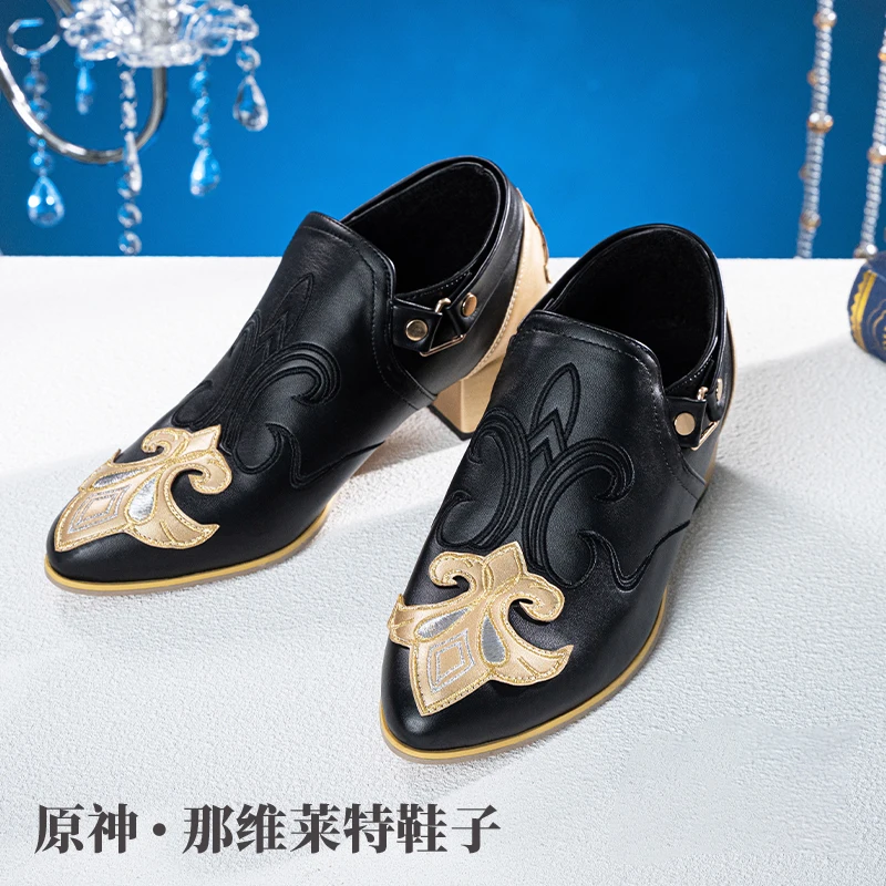 Customize Cosplay Genshin Impact  Neuvillette Fontaine Judge Anime Games Props Shoes Accessory Man