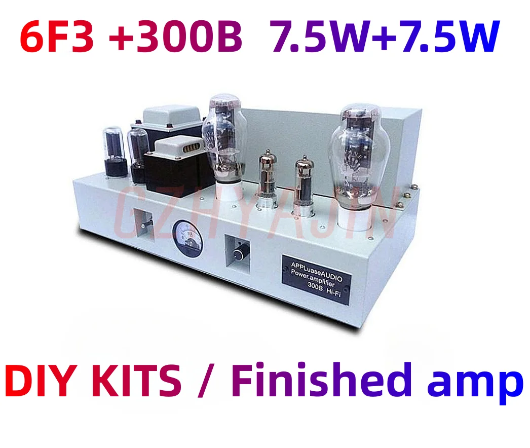 

NEW 6F3 +300B Tube Amplifier 6f3 300b DIY Kit Hifi Power Amp Class A Audio High Power 7.5W*2 Single Ended Vacuum Amplifier