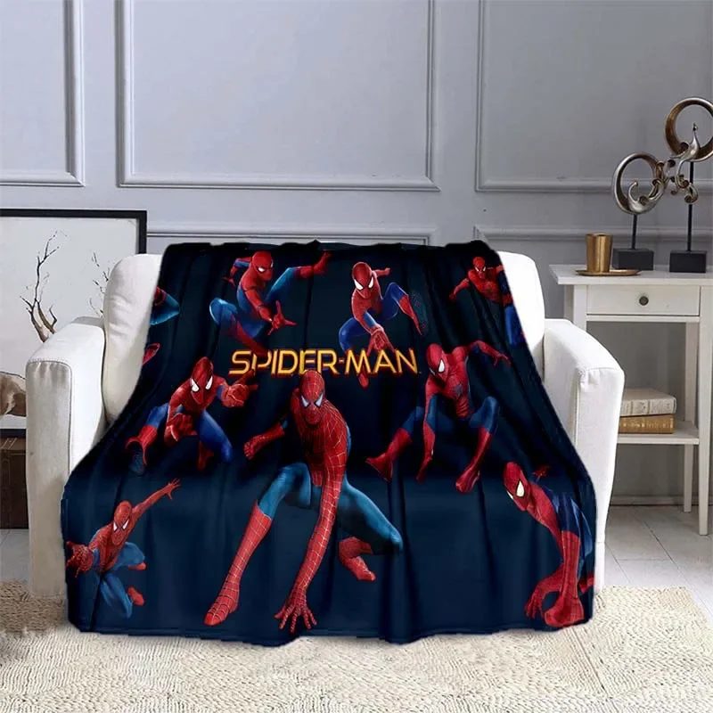 6 Size Spider-Man Blankets Super Hero 3D Printing Bedroom Living Room Comfortable and Soft Picnic Blanket Gift To Marvel Fans