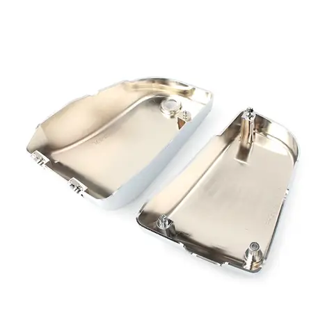 Pop Chrome Motorcykel Batteri Sidokåpa Skydd Vänster + Höger 2st För Kawasaki Vulcan VN1500 Classic Nomad 1996-2017 12 best sales Kawasaki VN 1500 tillbehör - №3