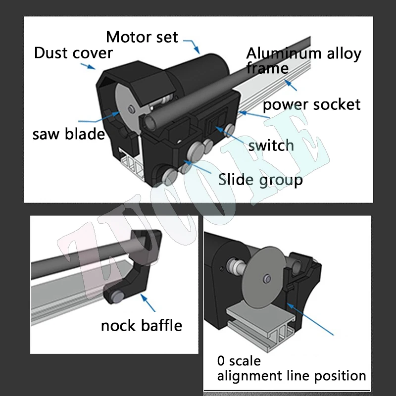 전기 화살표 샤프트 커터 미니 컷오프 톱 트리머 4.3 ~ 32 인치 절단 길이 탄소 섬유 및 섬유 절단 도구