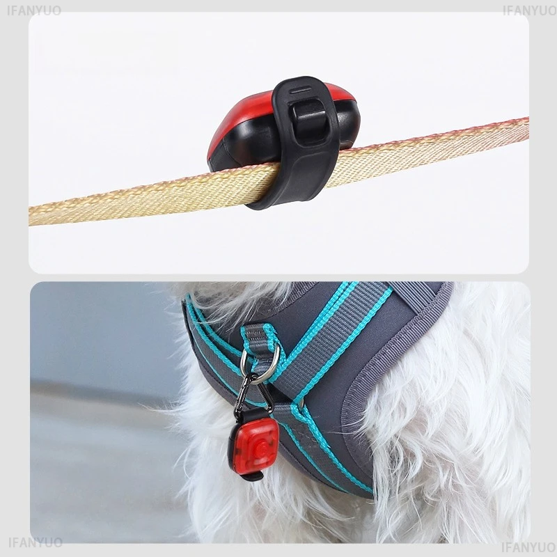 1Pc Pet Luminous Pendant, Dog LED Walking Pet Cat Glowing Pendant Safety Luminous Collar Dog USB Rechargeable 3 Modes Flashlight