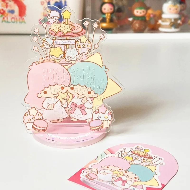 3d Puzzle Box Sanrio Anime cute Kuromi Mymelody Cinnamorol Pochacco Onpompurin Model desktop Decoration friends birthday gifts