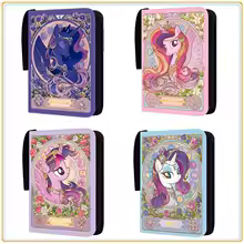 400pcs/900pcs My Little Pony Card Album Book Folder 4/9 Card Slots Collections Zipper Double Pocket Zipper Card Binder Holder