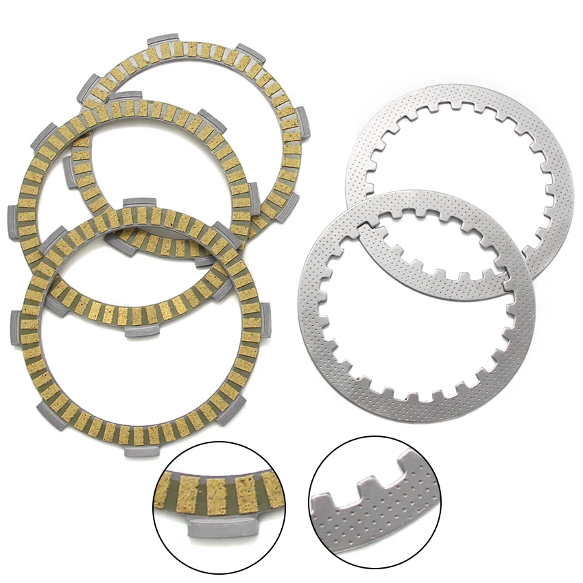Motos Kupplungsreibscheiben-Set für Honda CB50J CB50 MT50 CRF80F MB5 XL75 XL80S XR75 XR80 XR80R MB50 MBX50 NSR50 TLM50F – Detail 1