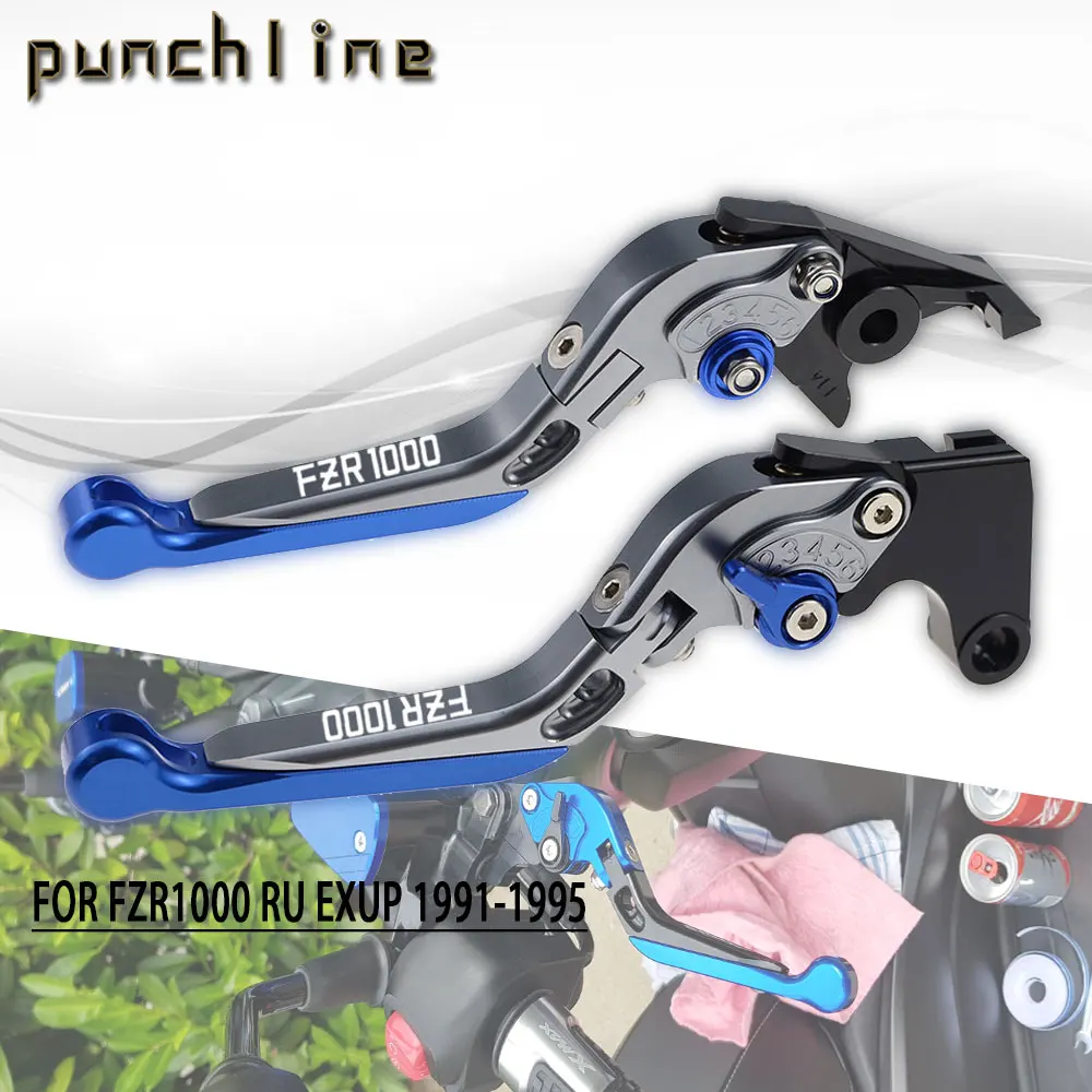 

Fit For FZR1000 RU EXUP 1991-1995 FZR 1000 RU EXUP CNC Accessories Folding Extendable Brake Clutch Levers Adjustable Handle Set