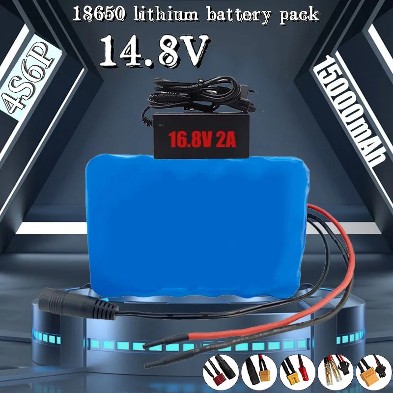 

18650 4S6P 14.8V 15Ah Lithium-ion Battery Pack with Built-in BMS Suitable for Night Fishing Lamp Heater Battery Replacement