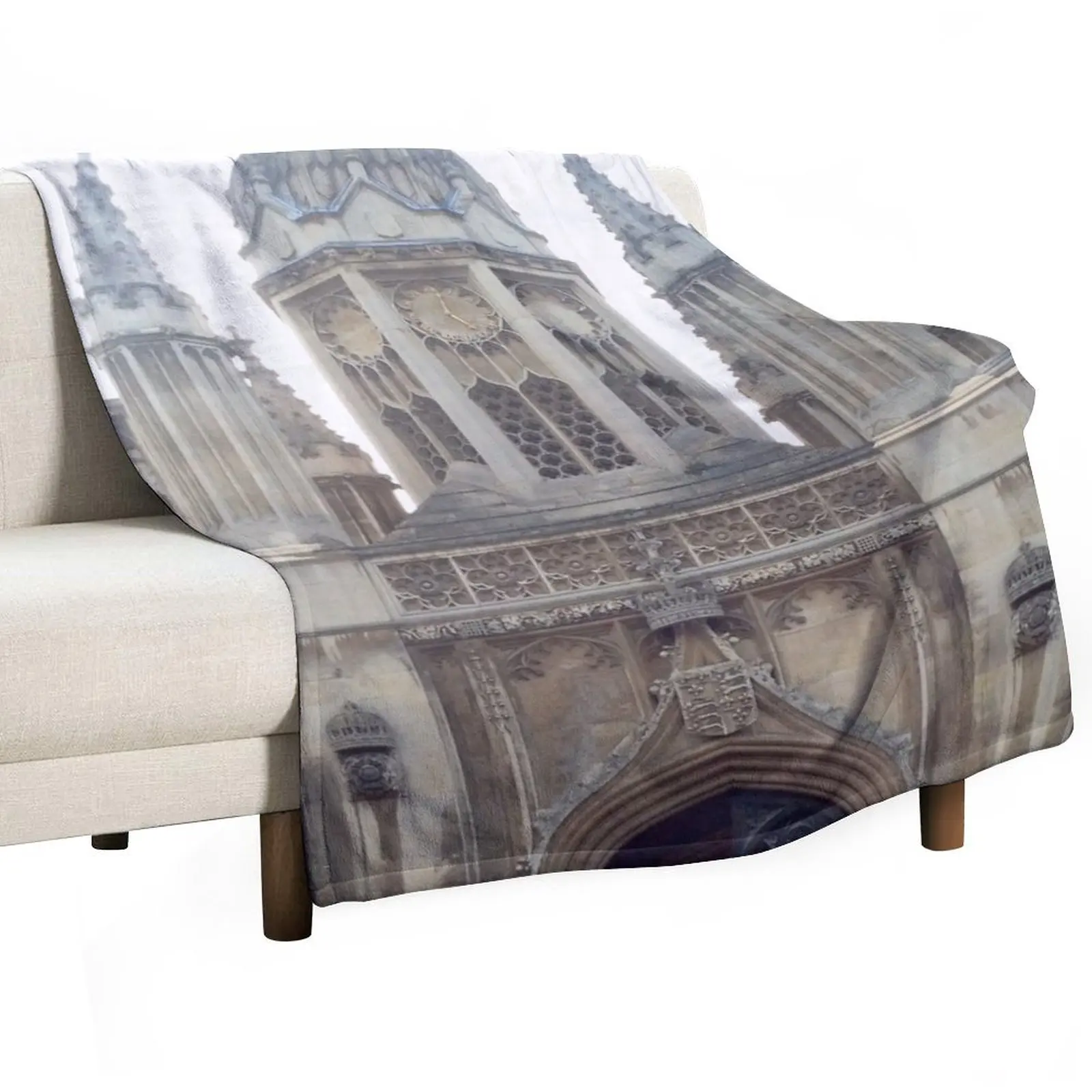 

Kings College Cambridge Throw Blanket Cute Kid'S Soft Plaid sofa bed Blankets