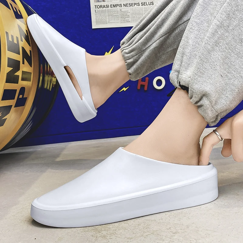 Zapatillas de goma y plástico EVA para hombre, zapatos informales sin cordones, Zapatillas de casa populares de alta calidad, novedad de verano, 2022