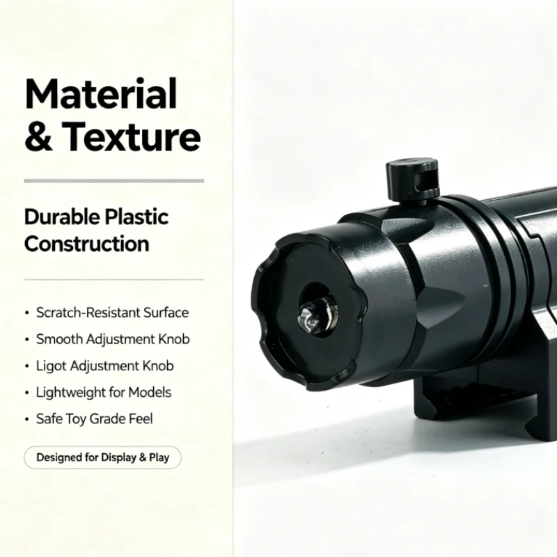 Small Black Desktop Decor Illumination Module with Control Button & Mount Holder, Lightweight Craft Ornament Accessory