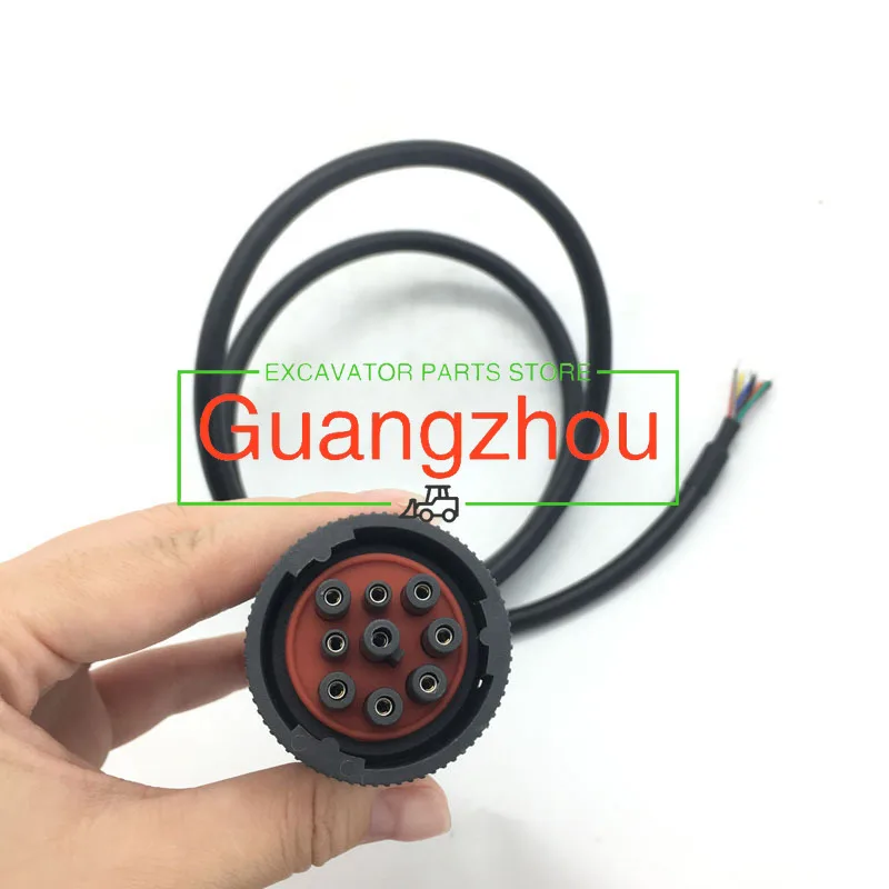 9Pin Plug ET Connector Testing Tool Cable for Parts Excavator