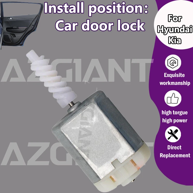 

AZGIANT Car Door Lock Actuator Latch 12V DC Motor For Kia RIO 1.5L E 2000-2005/Hyundai Terracan 2.9 CRDI 4WD (150 CV) 2001-2006